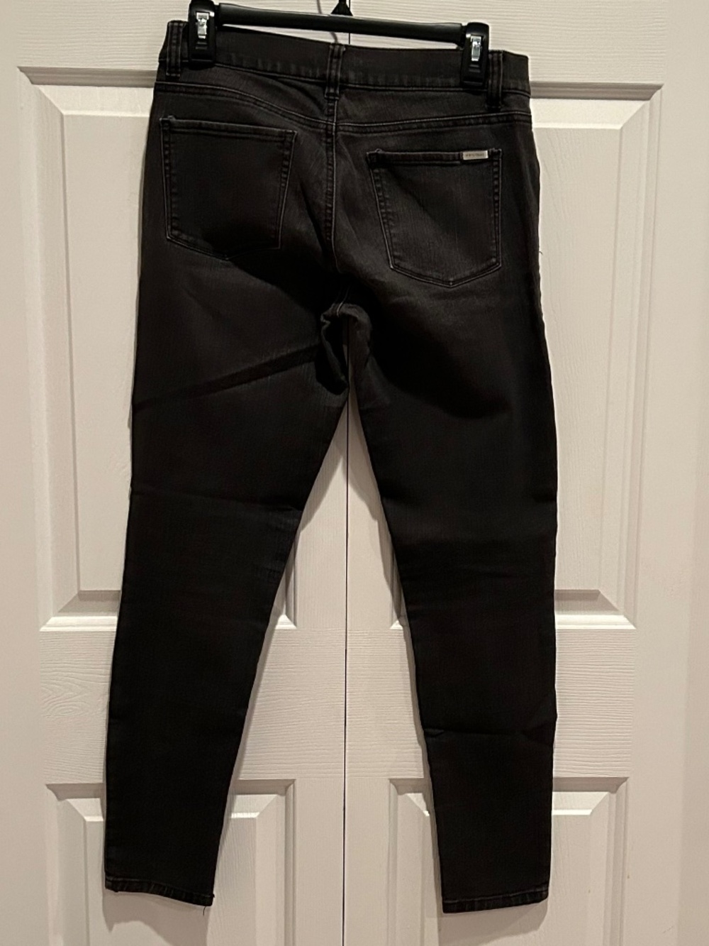 White House Black Market Faded Charcoal Skinny Jeans